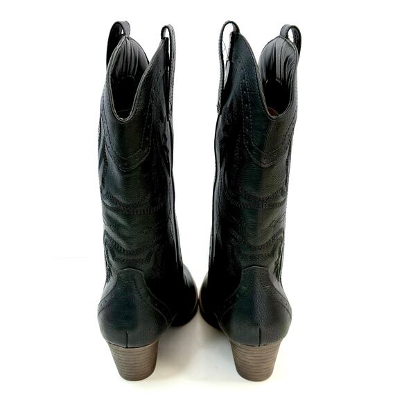 Sugar Women's Tammy Western Cowboy Boots Size 8 M Black NWT AND BOX - Picture 4 of 8